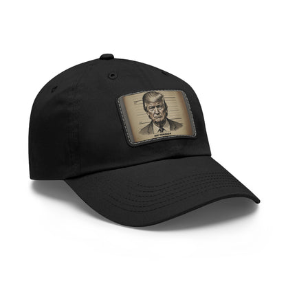 DOC Trump Dad Hat with Leather Patch (Rectangle)