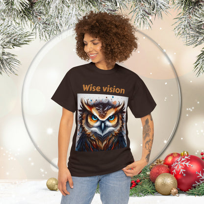 Wise Wisdom Owl Unisex Heavy Cotton Tee