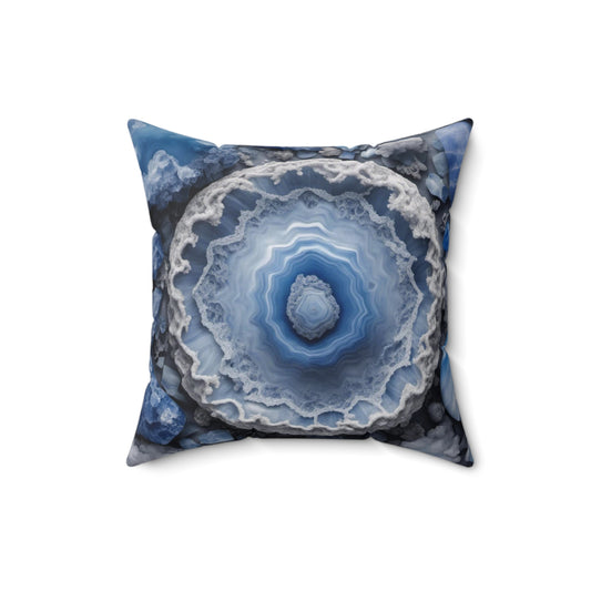 Almohada decorativa para chakra de la garganta, meditación Zen, yoga, acento espacial 