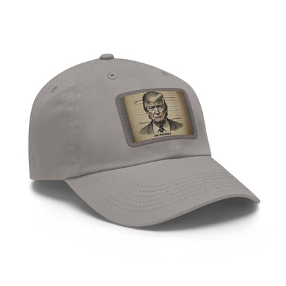 DOC Trump Dad Hat with Leather Patch (Rectangle)