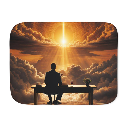 Talking to God Sherpa Blanket