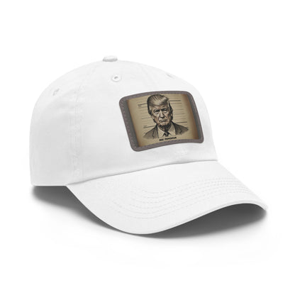 DOC Trump Dad Hat with Leather Patch (Rectangle)