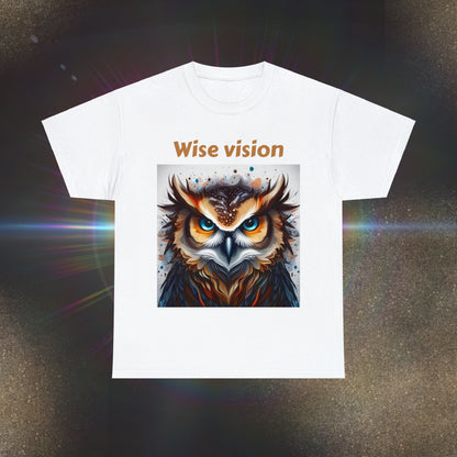 Wise Wisdom Owl Unisex Heavy Cotton Tee