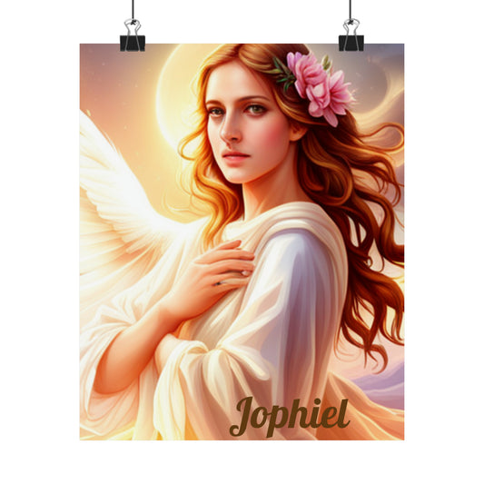 Arch Angel Jophiel Matte Vertical Posters